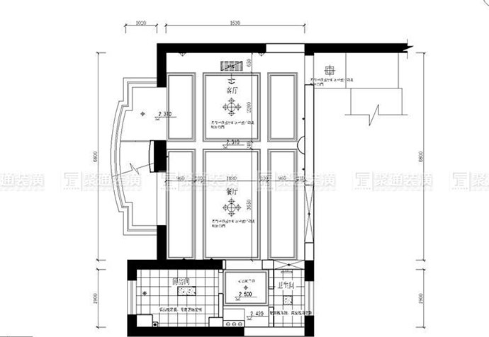 徐匯區(qū)匯景苑140㎡四室兩廳簡歐風(fēng)格裝修