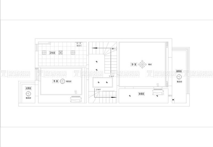 寶山錦秋花園80㎡公寓現(xiàn)代簡約裝修