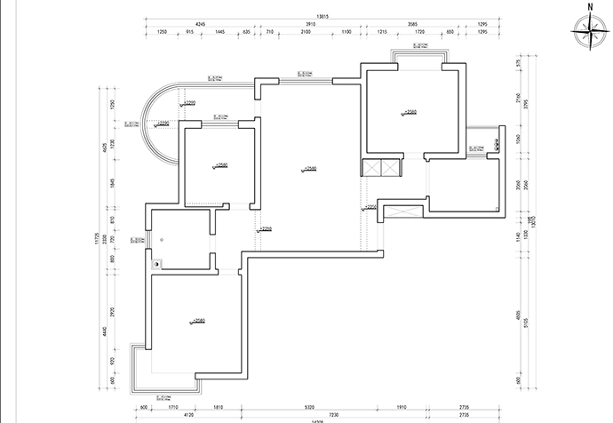 靜安錦都125㎡三房?jī)蓮d現(xiàn)代風(fēng)格裝修設(shè)計(jì)