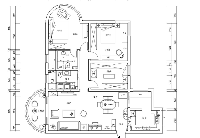 徐匯區(qū)欽州路108號 梓樹園146 m2新中式設(shè)計(jì)